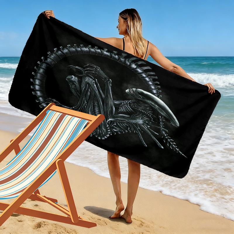 Opposite Sex 2D Flat Print Beach Towel, Large Soft Quick Dry Towel for Beach Camping Swimming.MSTJ0918527