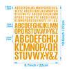 English Letter Stickers 0.5+1+1.5 Inch Scrapbook Holiday Greeting Card Decorative Handbook Letter Stickers