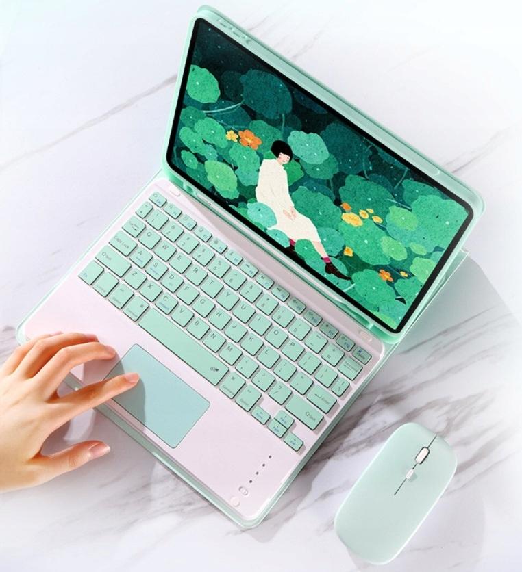 Keyboard touchpad case for apple ipad 10.2 7/8/9 gen