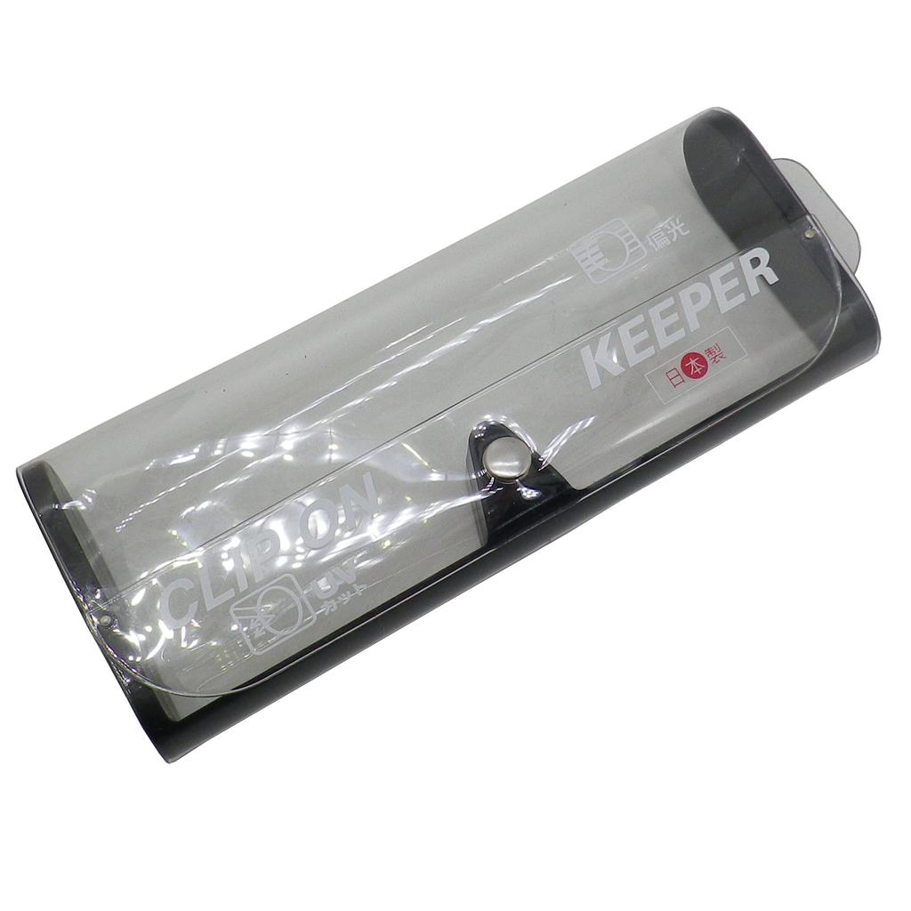 Keeper Fabriqué au Japon Lunettes de soleil polarisées à clip, protection UV, ultra légères, à rabat, grandes, tendance, SM 9322 [cliponkeeper]