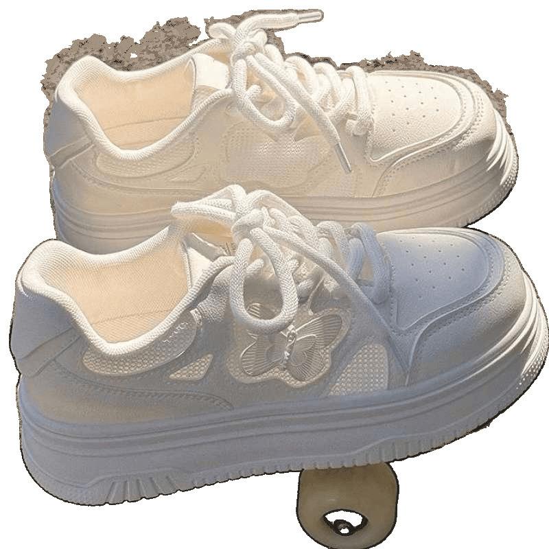 Spring and summer little white shoes women's 2025 new women's shoes platform casual shoes children's versatile chic with skirt sports board shoes