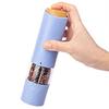Electric Peppers Mill Battery Power Adjustable Grindings Setting Nonrust Steel Mechanism 4 Color Variants Kitchens