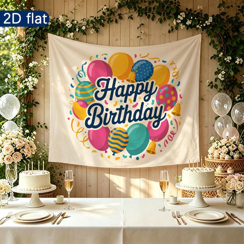 1pc 2D Flat Party Banner - Party Supplies