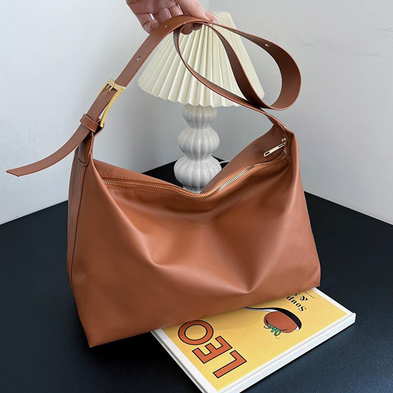 Fashionable Brown Synthetic Leather Tote Bag For Women Perfect For School And Work