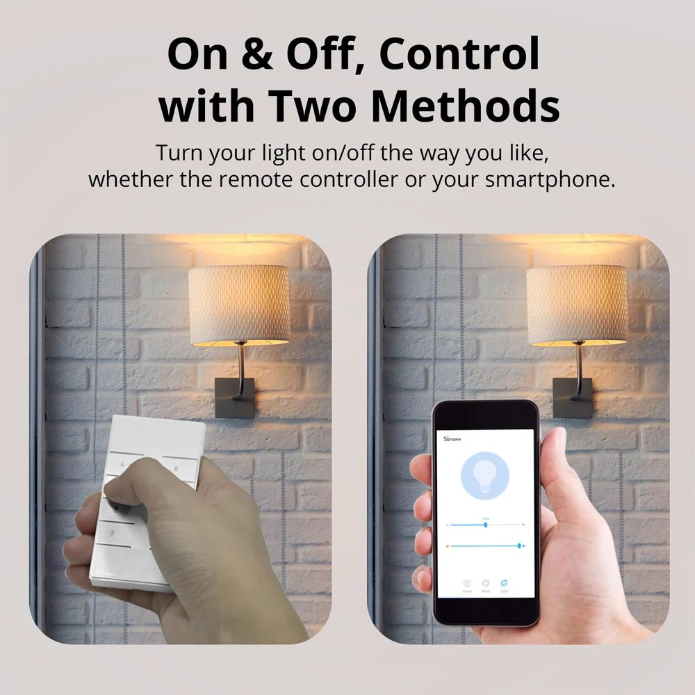 Smart Dimmer Switch Inteligentní stmívač s dálkovým ovládáním RM433R2 s nastavitelným jasem světla