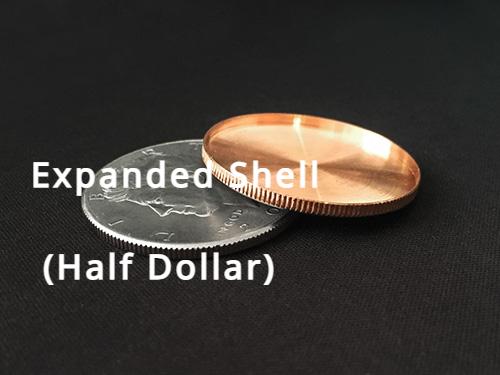

Magnetic Expanded Shell (Half Dollar) Magic Tricks Stage Magia Gimmick Illusion Props Appearing Vanishing Coin Magie Magicians