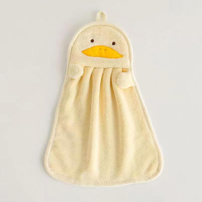 

Супервпитывающее милое полотенце для рук в виде утки, бытовое полотенце из микрофибры для кухни, высокоэффективное полотенце для мытья посуды, кухонные инструменты жёлтый