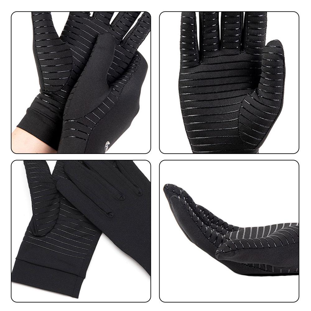 Driving Hiking Running Full Finger Gloves Copper Fiber Spandex Touch Screen Winter Warm