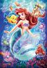 Epoch Disney Ariel Jewel of the Sea 108-Piece Jigsaw Puzzle with Decoration Parts Adhesive and Spatula 18.2×25.7cm