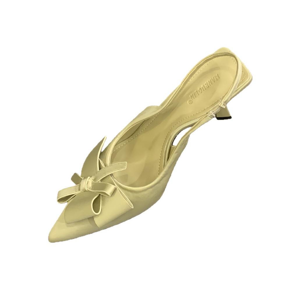 Pointed Stiletto High Heels Women'S Fashion Back Empty Single Shoes Temperament Sexy Lady Shoes Bag Head Sandals