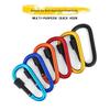 Aluminum Alloy Carabiner Quickdraw with Lock – Keychain D-Ring Hook & Backpack Buckle for Water Bottle or Wind Rope.