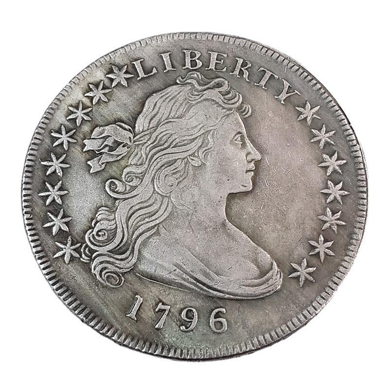 Antique US Half-Dime Coins (1795-1798) - Set of 4 Brass Commemoratives