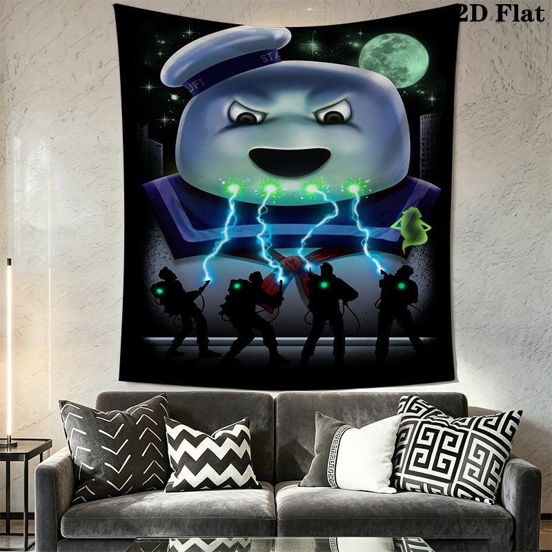 Ghostbusters Pattern Home Decor Tapestry, Wall Hanging, Decorative RV Wall Cloth.MGT0918162