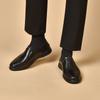 Men's Leather Shoes Men's Business Casual Shoes Spring New Black Professional Work Shoes One-pedal Men's Flats