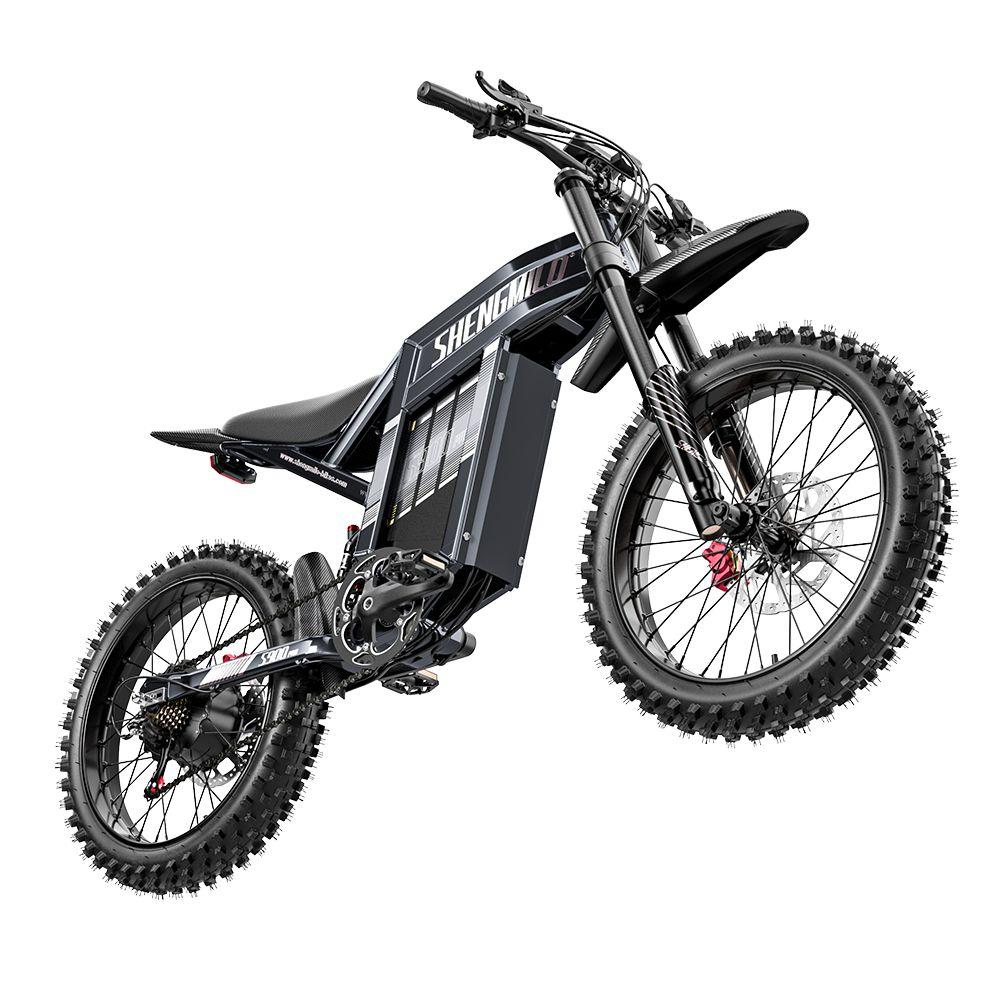 Electric Bicycle All Terrain Shengmilo S900 Pro 20" 3000W Peak Motor Full Suspension Ebike For Adult 7 Speed Top Speed 65Km Max Load 150Kg Grey