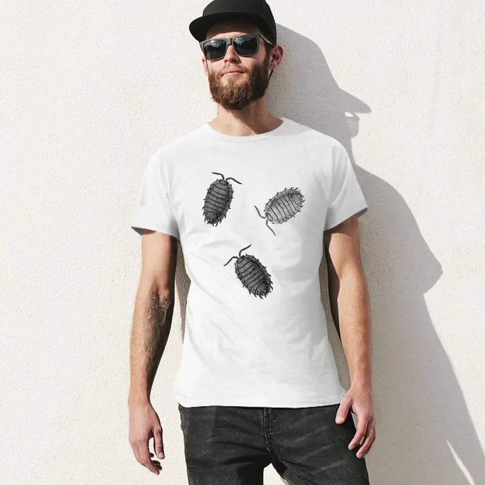 B&W Isopods T-Shirt tops graphics mens t shirts