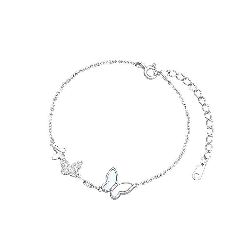 Butterfly Bracelet Female Light Luxury Girlfriend Gift Fritillary Fresh and Sweet Versatile Niche Design Jewelry Birthday Gift