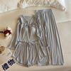 Women's Four-Piece Camisole Pajama Set with Built-in Bra, All-Season Modal Sleepwear