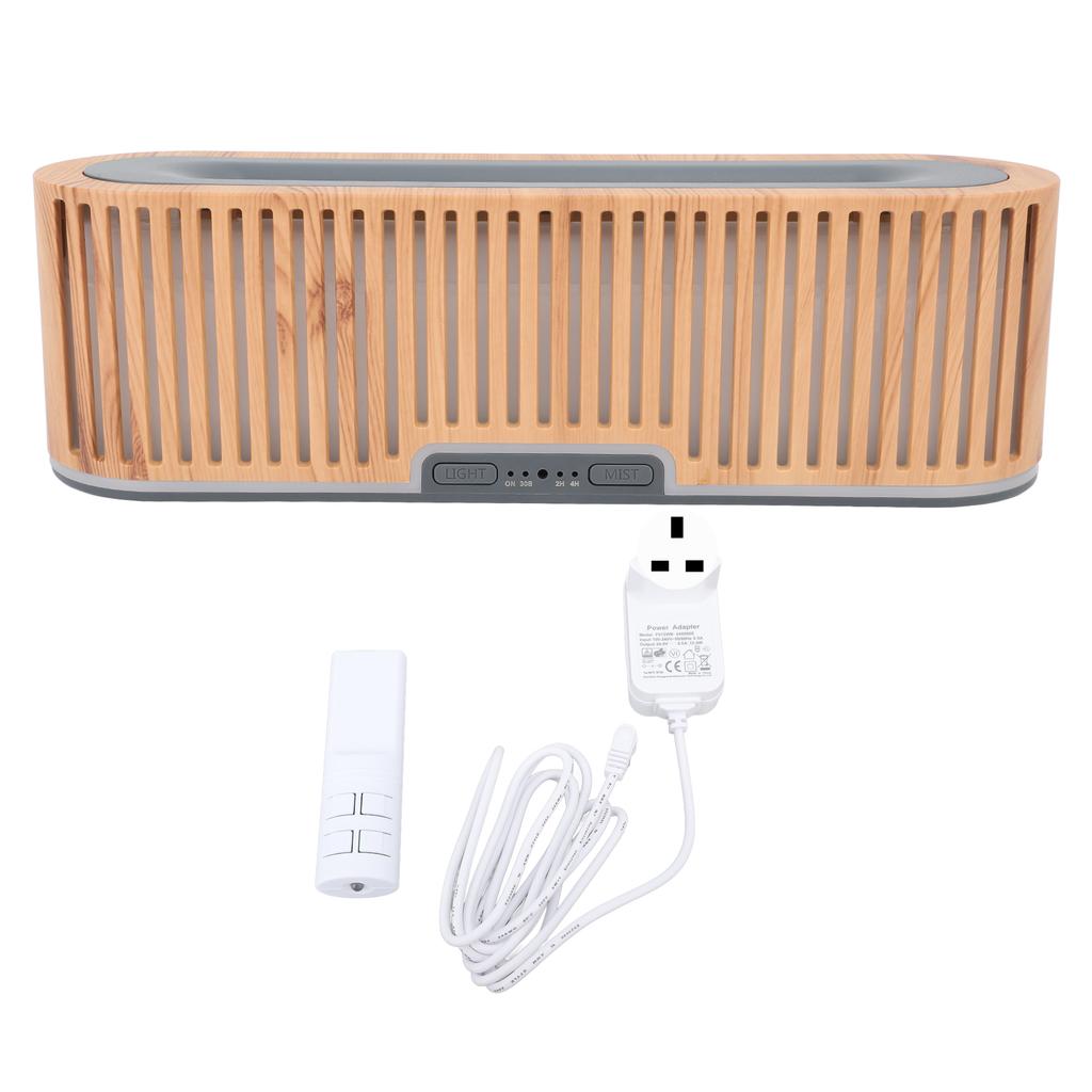 Flame Diffuser 200ml Light Wood Grain 7 Colors Ambient Light Ultra Sound Technology Super Silent