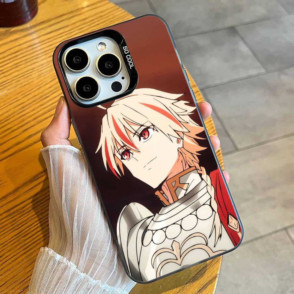 S-Schneefeldkrieg Anime Fate-strangeS F-Falsche Handyhülle Für iPhone 16 17 15 14 12 13 Pro Max Schwarz Bonbon Matt Stoßfeste Hülle