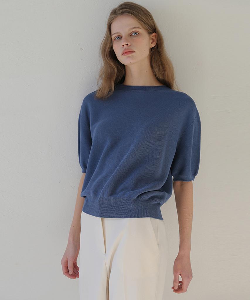 Beleunepeu Whole Garment Rolled Round Knit (4 Colors)