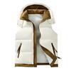 Men's Korean Style Hooded Thickened Cotton Vest for Autumn/Winter - Trendy, Warm Youth Outerwear.