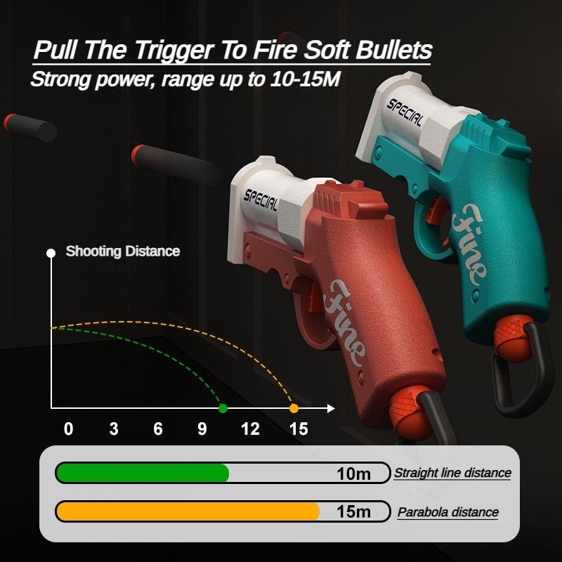 S686 Shell Ejection Launcher Sucker Bullet Toy with Soft Bullets Outdoor CS Game Prop for Kids Toy Gun Model