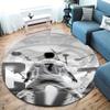 Ronaldo Round Area Rug,Carpet Rug for Living Room Bedroom Sofa Playroom Decor,Non-slip Floor Mat