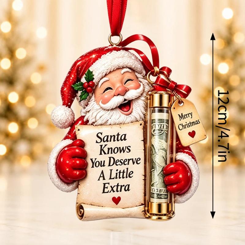 Christmas Cash Boxes Ornament Christmas Tree Money Holder Hanging Pendants Christmas New Year Money Gift Boxes Decorations