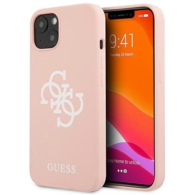 Guess Guhcp13Sls4Gwpi Iphone 13 Mini5,4 Pink Hard Case Silicone 4G Logo