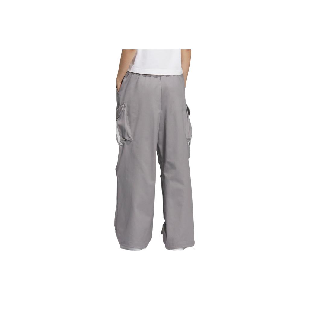 Adidas Woven Parachute Comfortable Loose Versatile Workwear Style Sports Casual Pants Women Pants KF2663