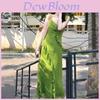 Summer Dress Knit Fabric Floral Ruffle Sleeveless Waistcontoured For Women
