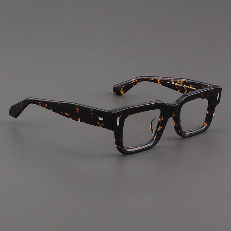 Armações de Óculos Retangulares Vintage de Acetato de Alta Qualidade Para Homens Mulheres Óculos de Grau Estilo Designer Marca Moda Retrô Óculos