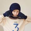 3Pcs Kids Winter Hat Scarf Gloves Set Plush Lining Children Beanie Neck Warmer Non-slip Gloves Kids Cap Set for Girls Boys
