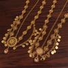 Indian Head Chain For Women Arabic Gold Color Coins Tassel Bridal  Headdress Wedding Accessories