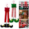 2025 New Year Christmas Elf Santa Legs Car Accessory Christmas Decor For Home Xmas Tree Pendants Auto Rear Trunk Door Leg D H3B1