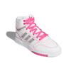 Adidas Originals Drop Step Synthetic Leather Retro Casual Non-Slip Durable High-Top Skate Shoes Women Sneakers White Pink FV4883