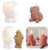 Santa Claus Silicones Mould Ornament Molds Scented Candle Molds Casting Mould Epoxy Resin Molds Craft Supplies