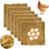 1PC 30cm Square Chicken Coop Nesting Mat, Washable Anti-Breakage Natural Coconut Palm Pad Design, For Hens Laying Eggs Poultry