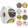 3.8cm Christmas Sticker Roll - Gift Box Sealing Labels for Holiday Decoration