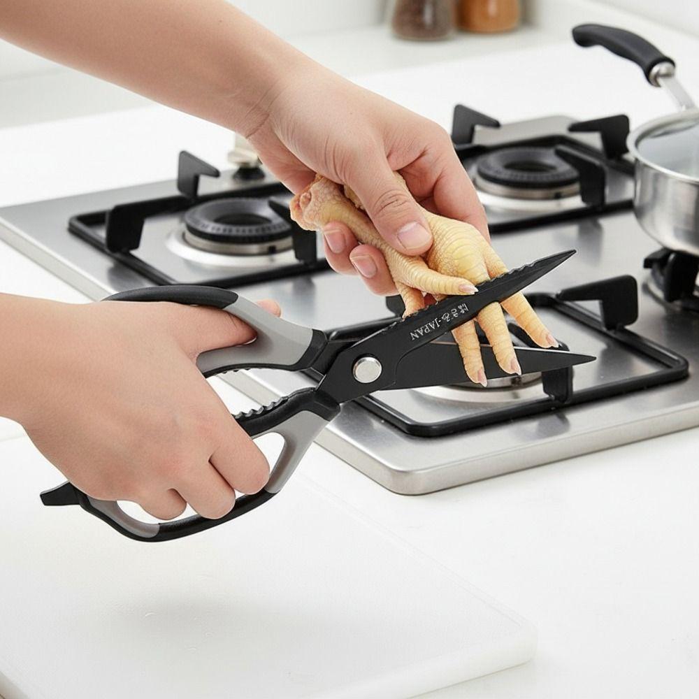 Heavy-Duty Chicken Bones Scissor Stainless Steel Kitchen Shear Kitchen Tool Barbecue Scissors  Fish