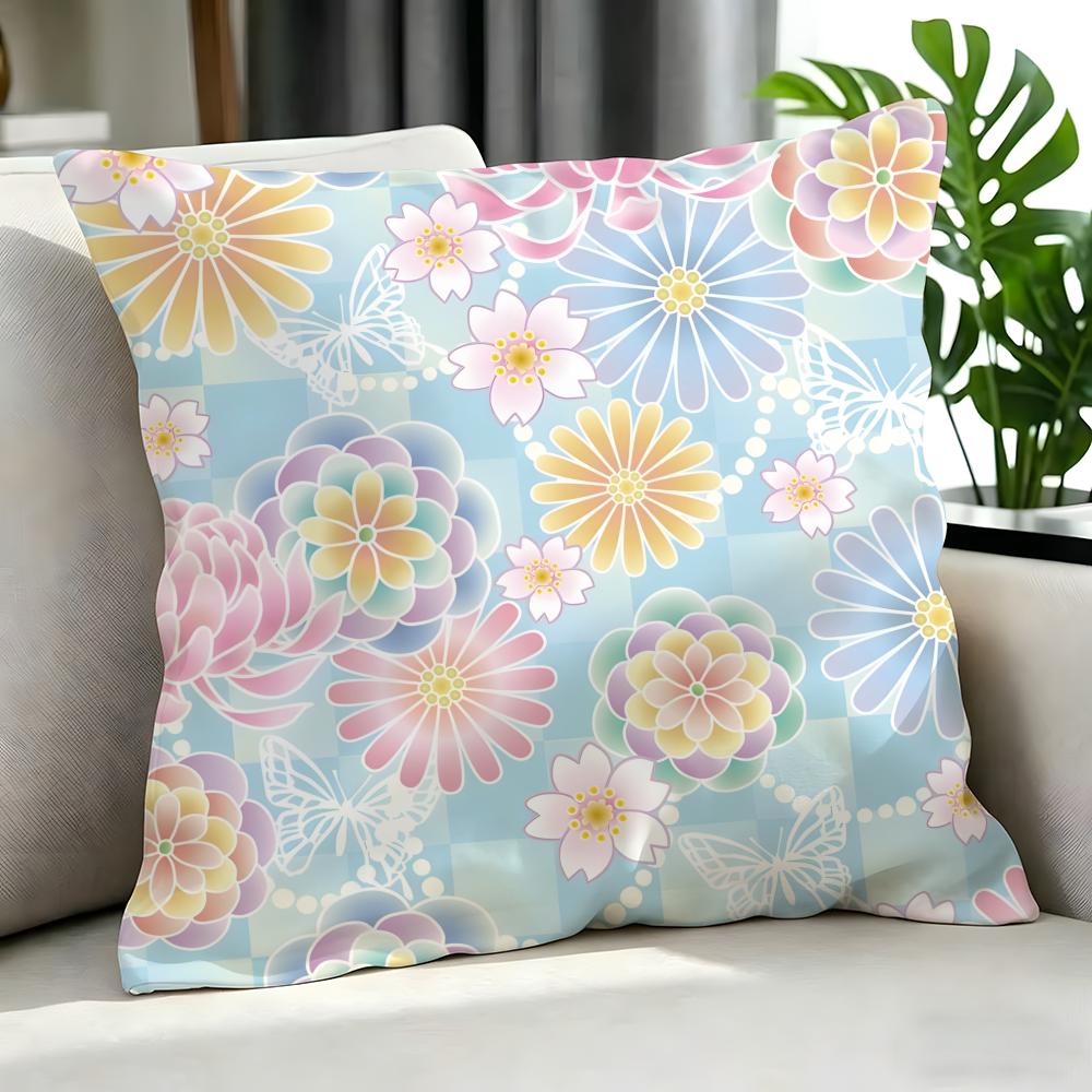 Art CChinese Traditional Floraled Cushion Cover Cushion Cover Set Pcs x x x Pillowcase Decorative Sofa Home Decor
