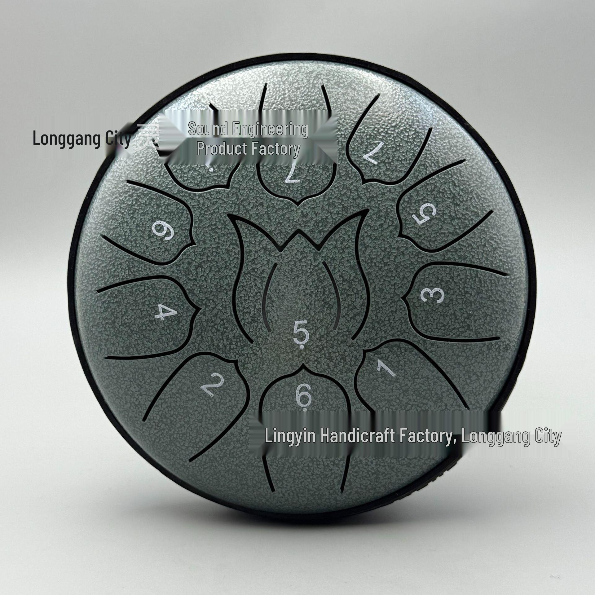 6-inch 11-tone Ethereal Steel Tongue Drum for Meditation - Ideal for Beginners, Kids, and Adults.