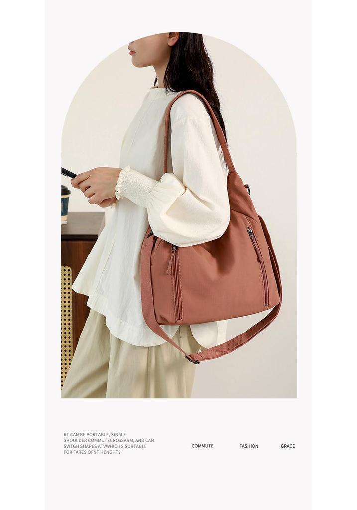 Women's Large Capacity Nylon Shoulder Crossbody Bag - Versatile, Casual, Trendy Commute Handbag