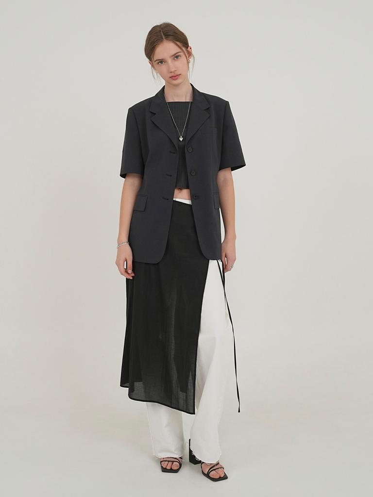 Onaenon Sheer Wrap Skirt New5Ms504_10