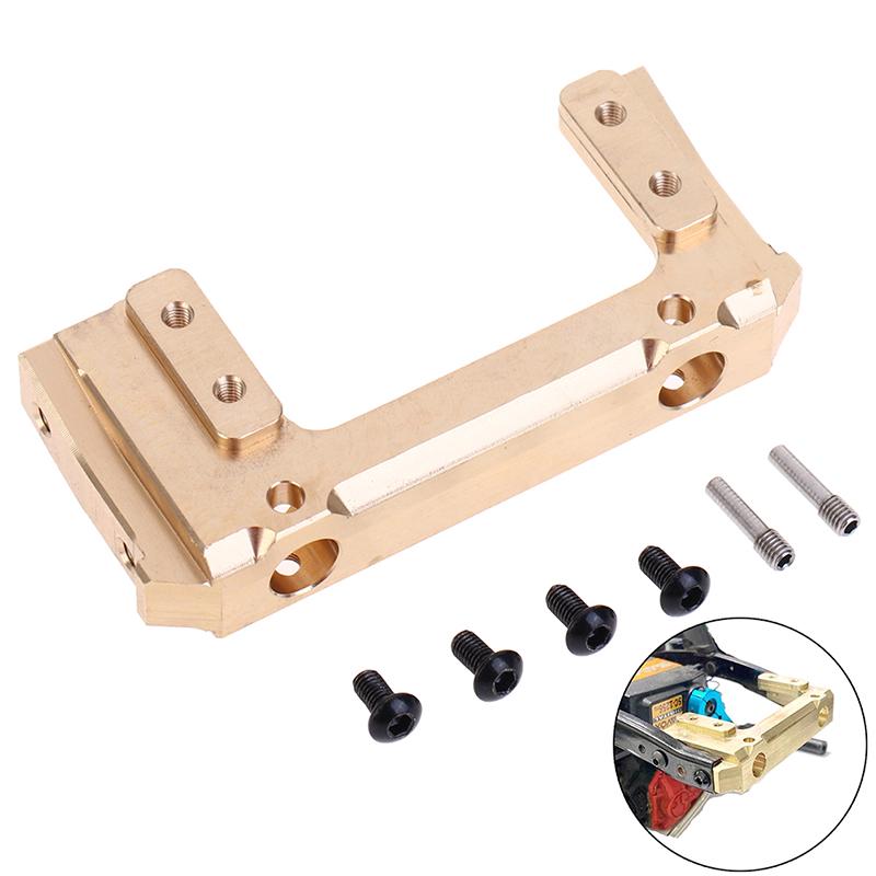 Brass Front Bumper Mount Servo Stand For 1/10 Rc Crawler Axial Scx10 Ii