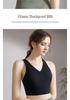 Plus Size Cross-Back Shockproof Sports Yoga Bra with Underarm Slimming Fit