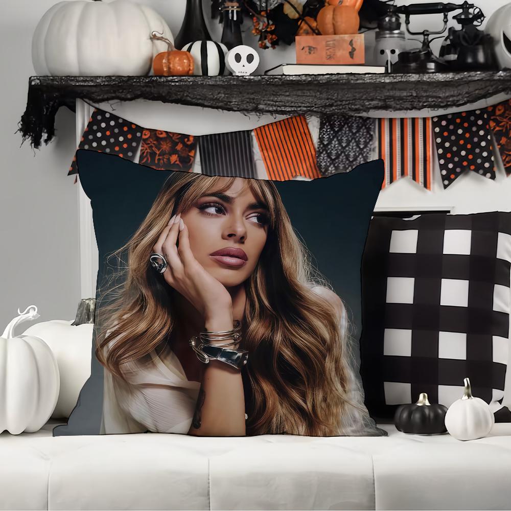 Argentine Singer Tini Pillow Case Office Cushions Suitable For Sofa Car Bedroom Decorative Cushion Cover