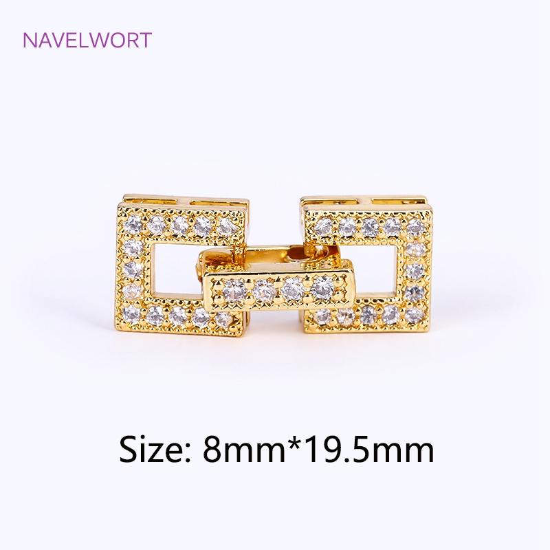 18K Gold Plated Pearl Clasp Connector,Clasps For Jewelry,Brass Fasteners Lock Clasp Accessories DIY Jewelry Making Supplies