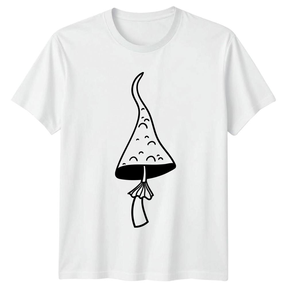 Witchy Mushroom Aesthetic Fungi Mycology TShirt Outline Gift For Him And Her S